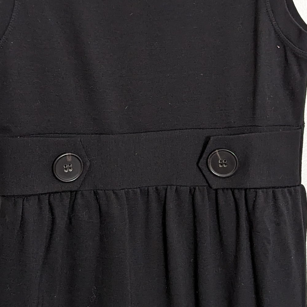 Theory Viscose Polyamide Elastane Stretchy Black Sleeveless Dress Medium - Picture 3 of 10